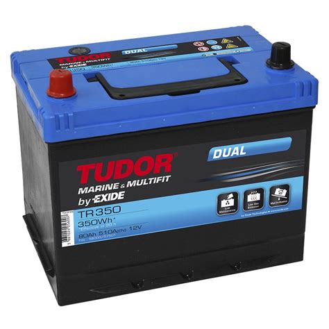 tudor dual 50ah|Leisure Battery TR350 TUDOR EXIDE DUAL 80Ah 350Wh .